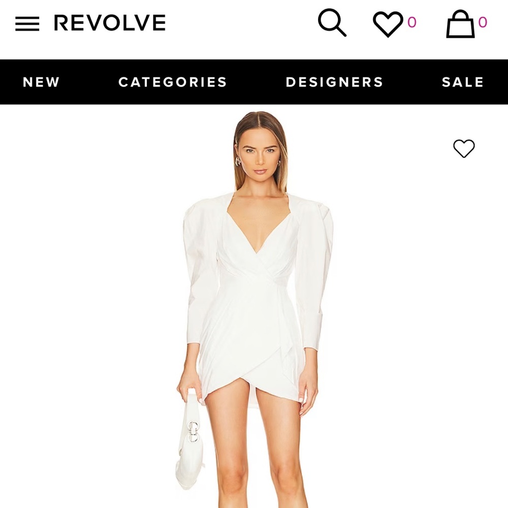 NBD “Revolve” White Malone Dress